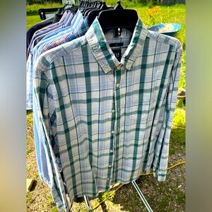 Men's Green Plaid Shirt